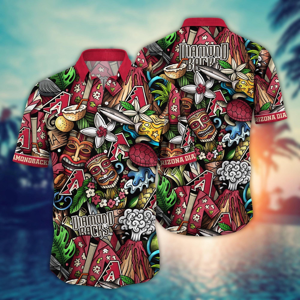 MLB Arizona Diamondbacks Hawaiian Shirt Flower Strike A Style Statement For Fans