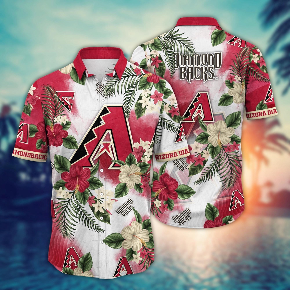 MLB Arizona Diamondbacks Hawaiian Shirt Pitch Perfect Bloom Gift For Fans