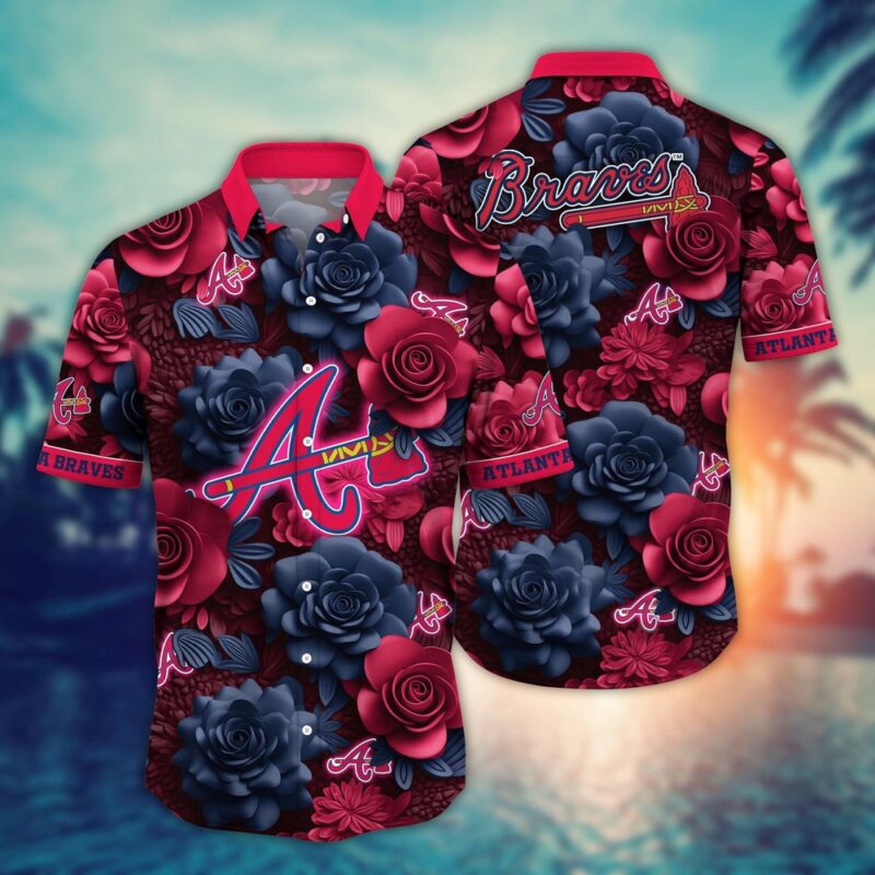 MLB Atlanta Braves Hawaiian Shirt Flower Aloha Style Unleashed For Fans