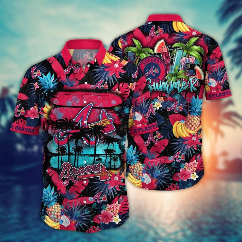 MLB Atlanta Braves Hawaiian Shirt Pitch Perfect Style For Sports Fans
