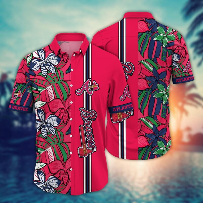 MLB Atlanta Braves Hawaiian Shirt Summer Swirl Gift For Fans