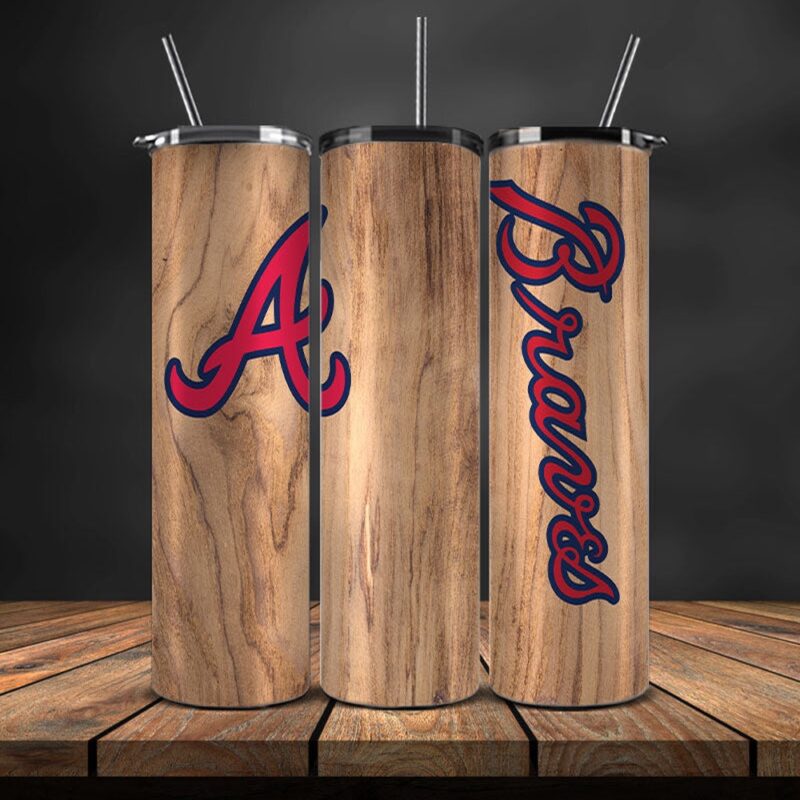 MLB Atlanta Braves Skinny Tumbler Beverage Blissful Moments