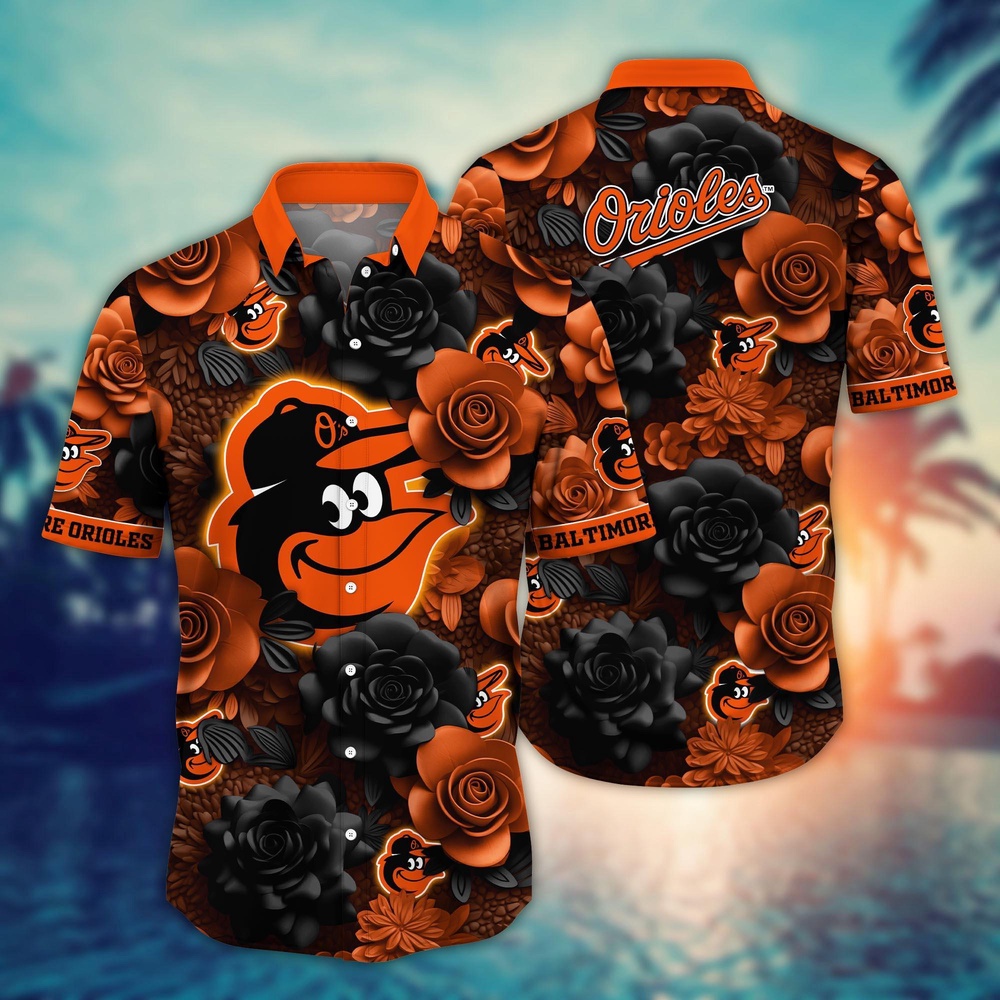 MLB Baltimore Orioles Hawaiian Shirt Flower Aloha Style Unleashed For Fans