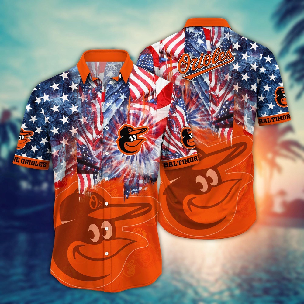 MLB Baltimore Orioles Hawaiian Shirt Flower Game Day Aloha MLB Style For Fans