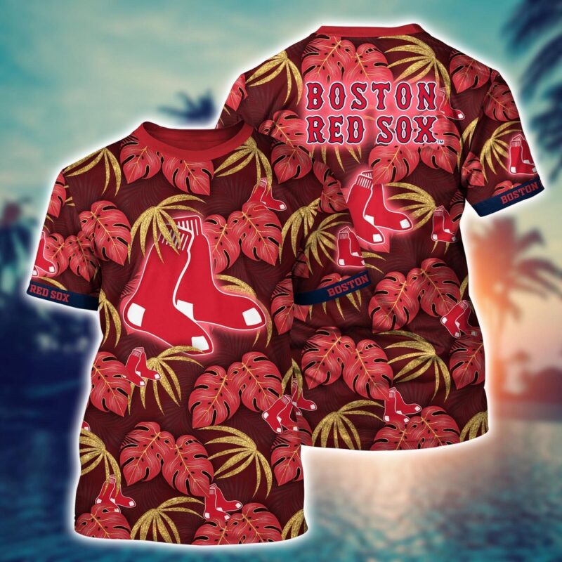 MLB Boston Red Sox 3D T-Shirt Champion Comfort For Fans Baseball