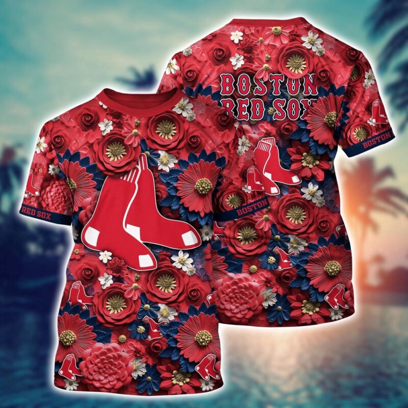MLB Boston Red Sox 3D T-Shirt Game Changer For Sports Enthusiasts