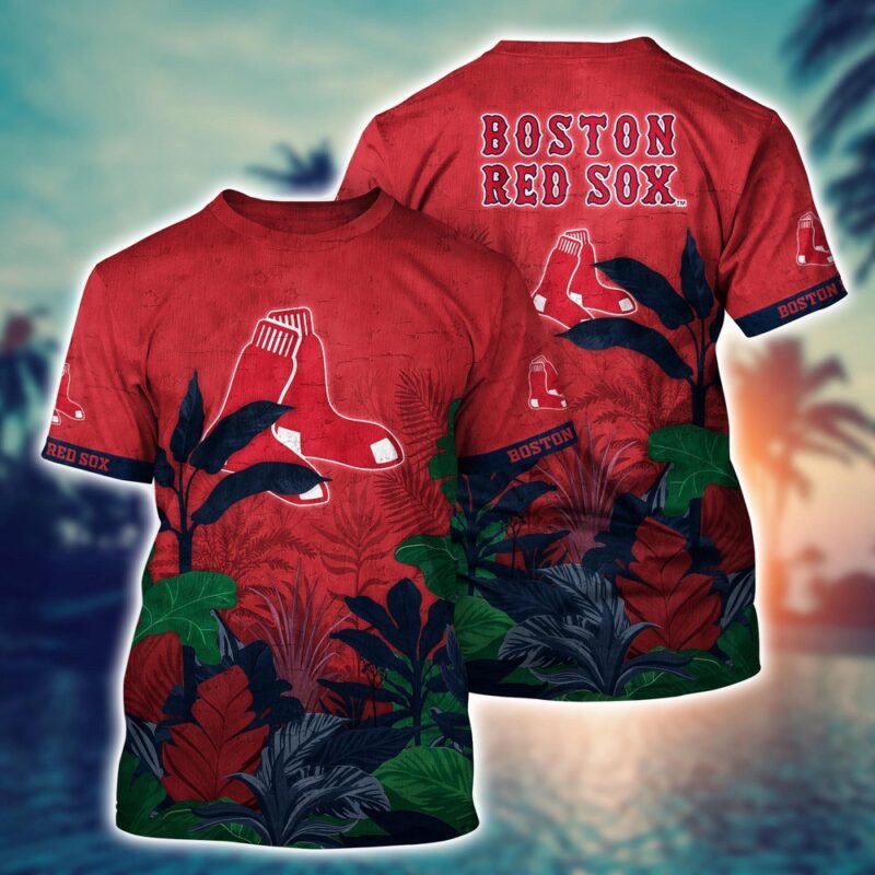 MLB Boston Red Sox 3D T-Shirt Trending Summer For Fans Baseball