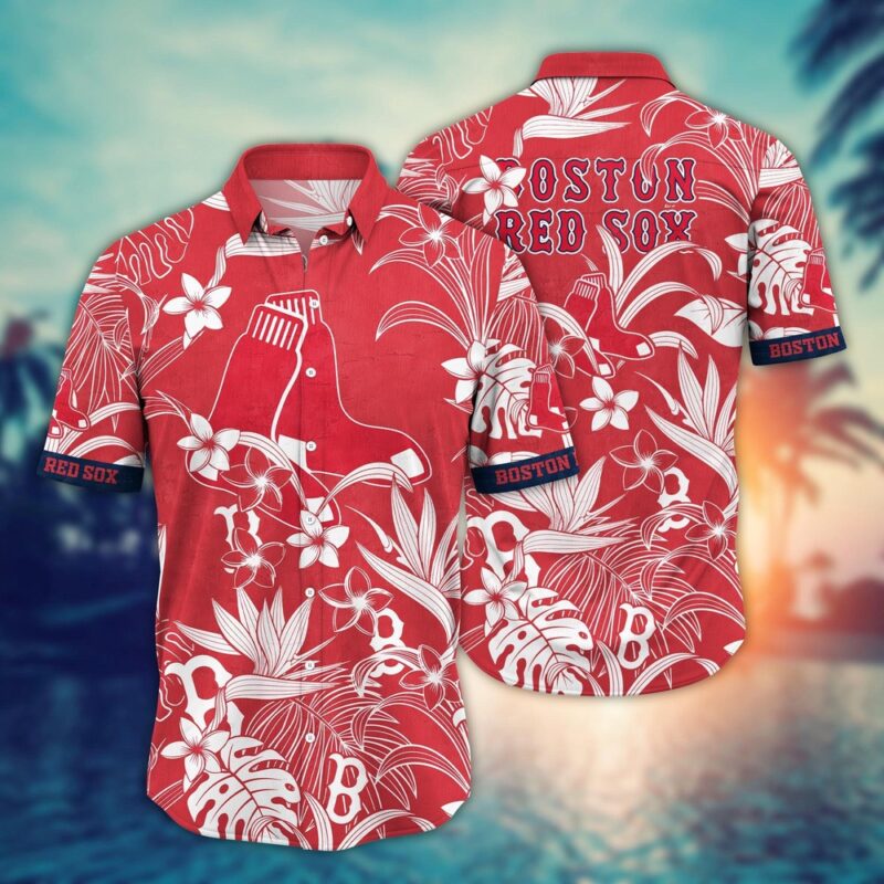 MLB Boston Red Sox Hawaiian Shirt Breeze Through Summer Gift For Fans