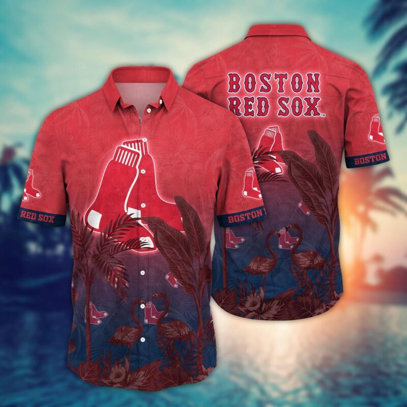 MLB Boston Red Sox Hawaiian Shirt Chase the Sunset Gift For Fans