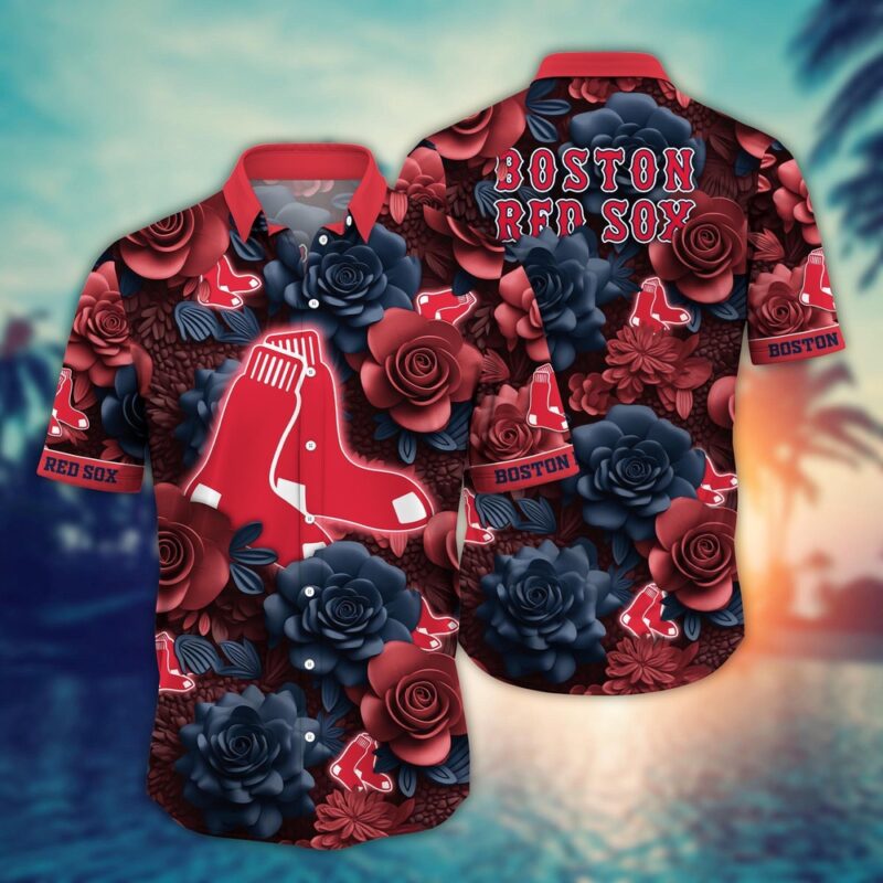 MLB Boston Red Sox Hawaiian Shirt Flower Aloha Style Unleashed For Fans