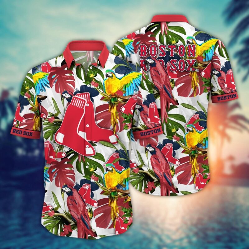 MLB Boston Red Sox Hawaiian Shirt Victory In Bloom Gift For Fans