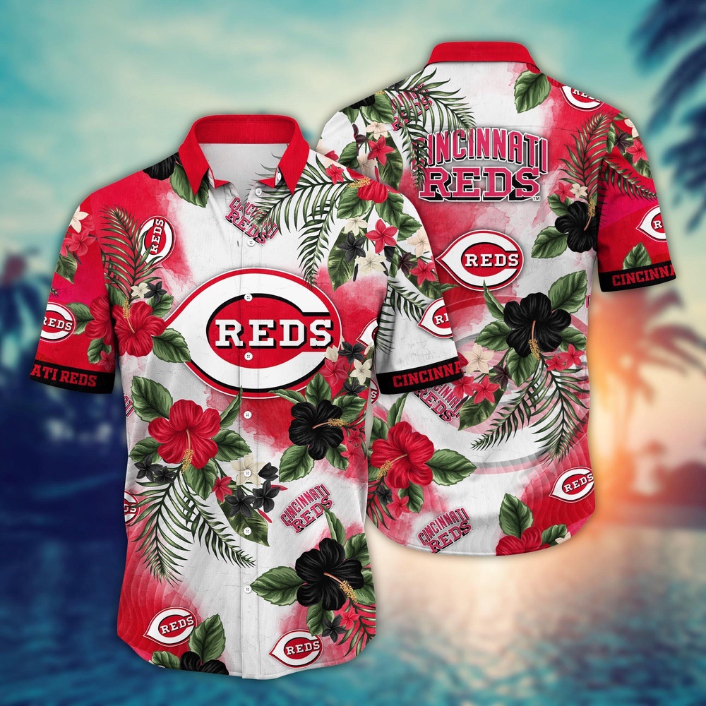 MLB CIncInnati Reds Hawaiian Shirt Pitch Perfect Bloom Gift For Fans