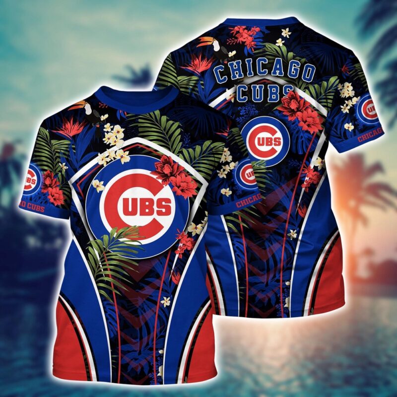MLB Chicago Cubs 3D T-Shirt Baseball Bliss For Fans Baseball