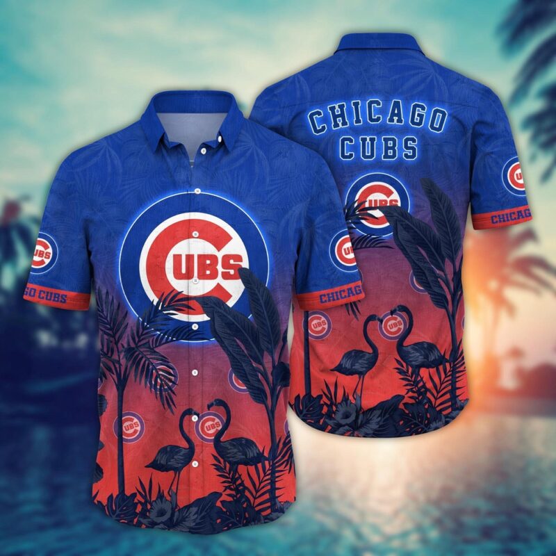 MLB Chicago Cubs Hawaiian Shirt Chase the Sunset Gift For Fans