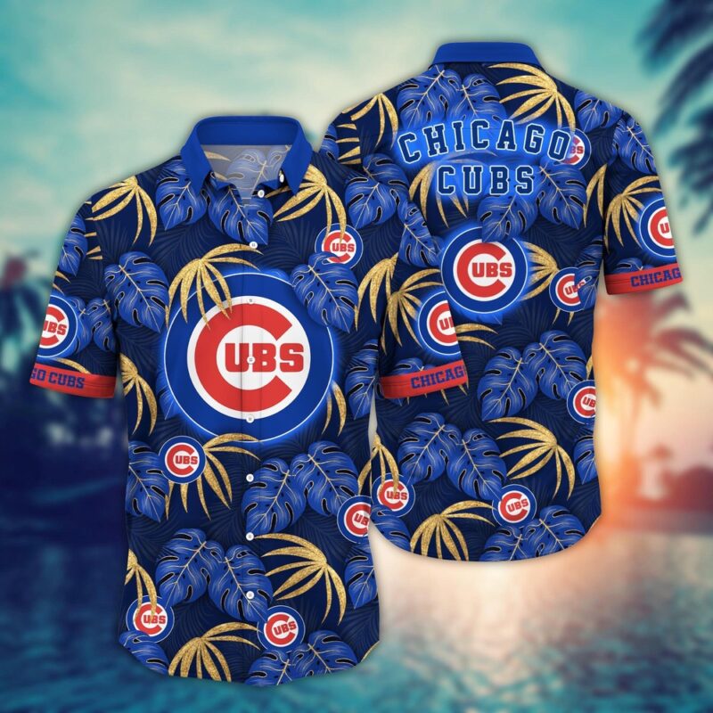 MLB Chicago Cubs Hawaiian Shirt Floral Symphony Gift For Fans