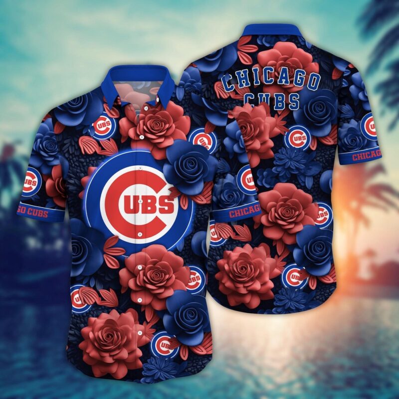 MLB Chicago Cubs Hawaiian Shirt Flower Aloha Style Unleashed For Fans