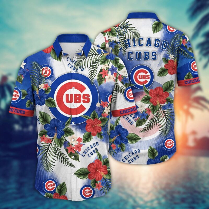 MLB Chicago Cubs Hawaiian Shirt Pitch Perfect Bloom Gift For Fans