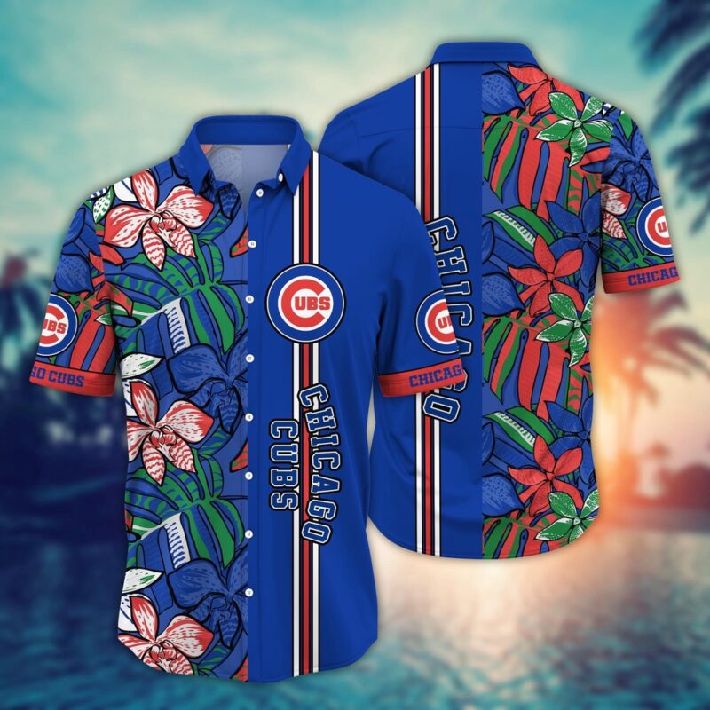 MLB Chicago Cubs Hawaiian Shirt Summer Swirl Gift For Fans