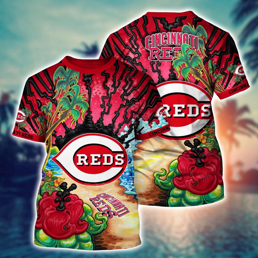 MLB Cincinnati Reds 3D T-Shirt Masterpiece Parade For Sports Enthusiasts