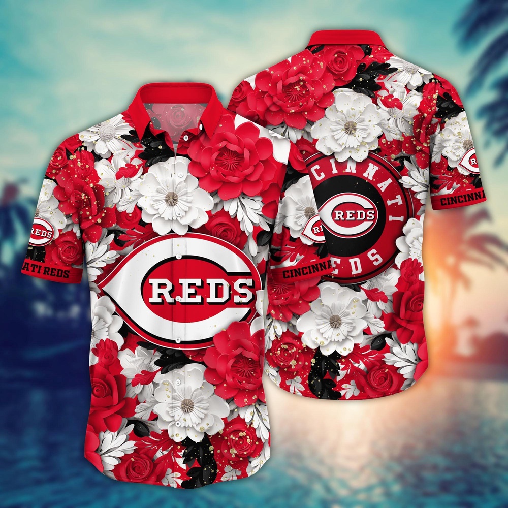 MLB Cincinnati Reds Hawaiian Shirt Aloha Spirit At Every Base For Sport Fan