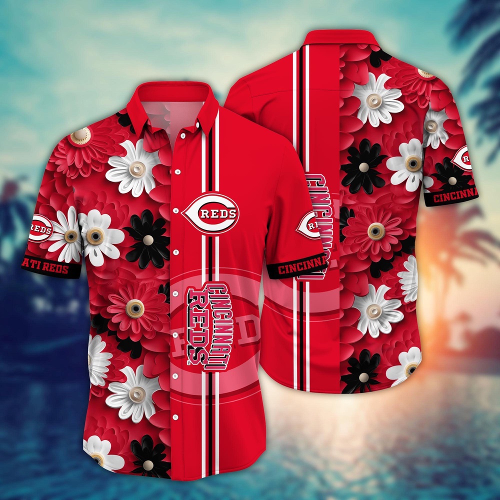 MLB Cincinnati Reds Hawaiian Shirt Floral Finesse For Sports Fans