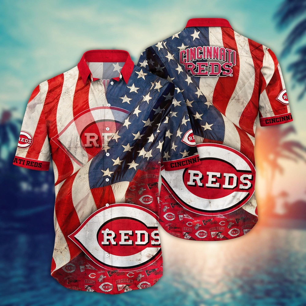 MLB Cincinnati Reds Hawaiian Shirt Flower Swing into Hawaiianan Chic For Fans