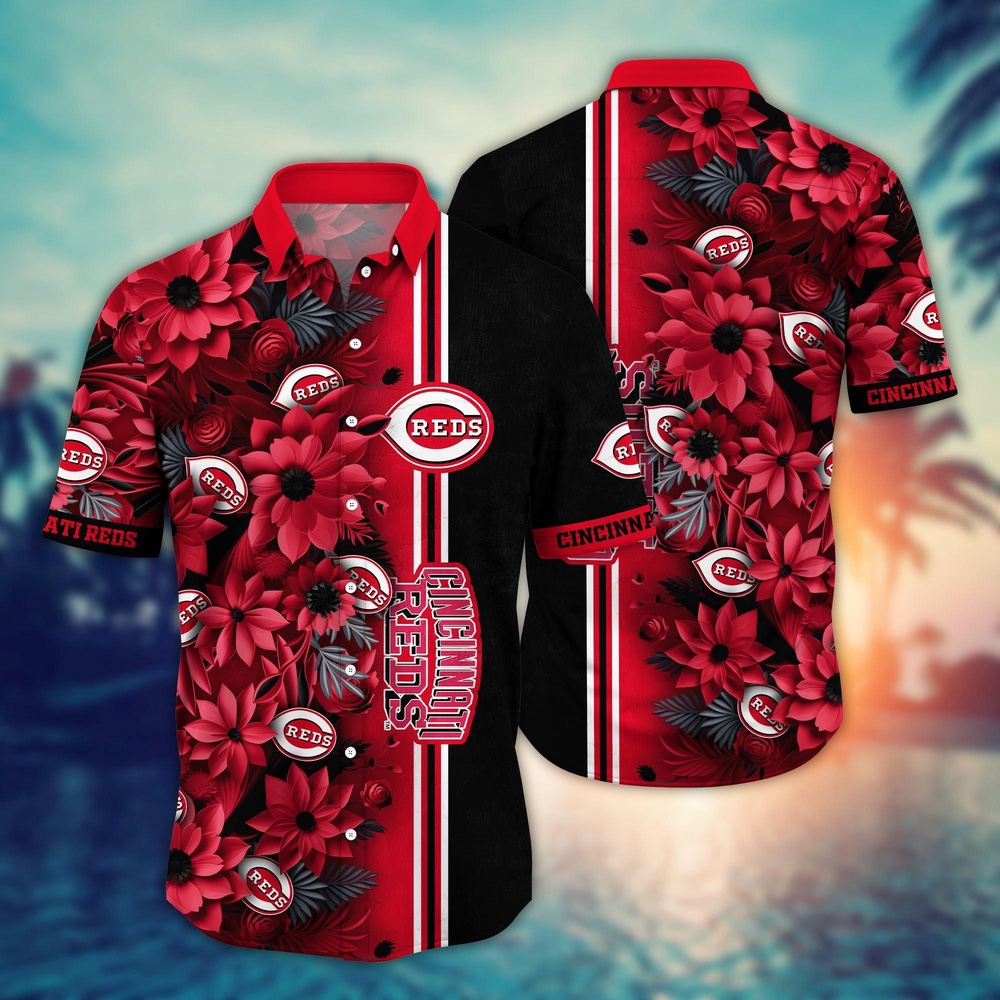 MLB Cincinnati Reds Hawaiian Shirt Steal The Bases Steal The Show For Fans