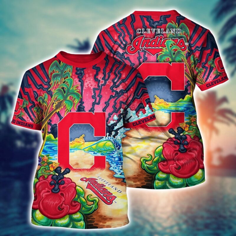 MLB Cleveland Indians 3D T-Shirt Masterpiece Parade For Sports Enthusiasts