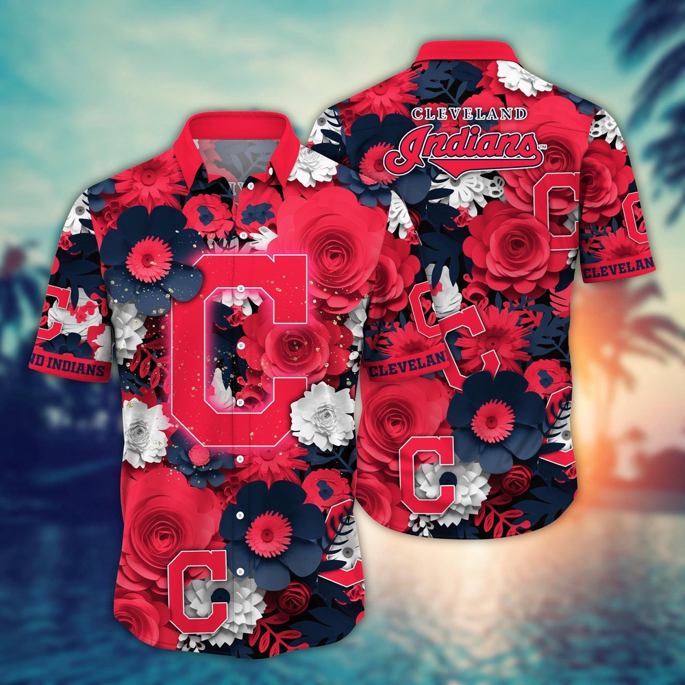 MLB Cleveland Indians Hawaiian Shirt Diamond Dreams For Sport Fan