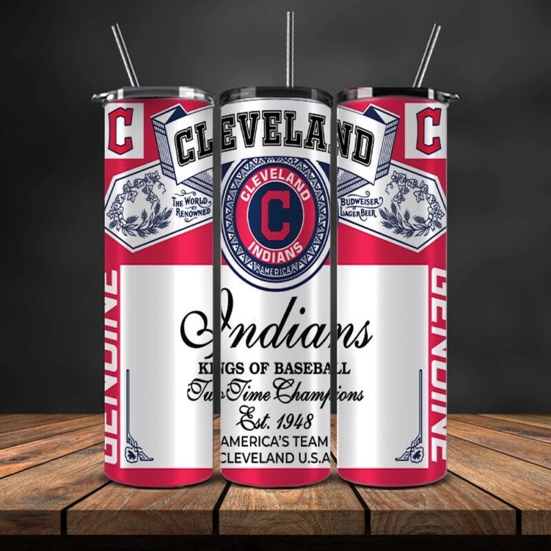 MLB Cleveland Indians Skinny Tumbler Game Day Sips And Cheer