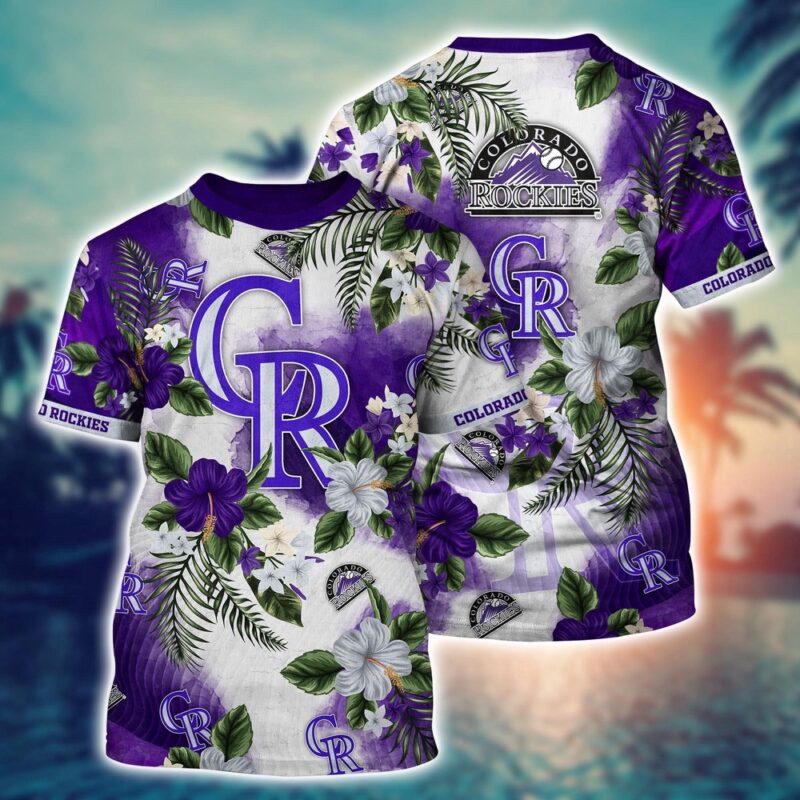 MLB Colorado Rockies 3D T-Shirt Glamorous Tee For Sports Enthusiasts