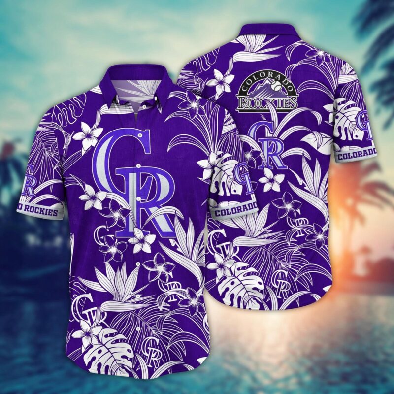 MLB Colorado Rockies Hawaiian Shirt Breeze Through Summer Gift For Fans