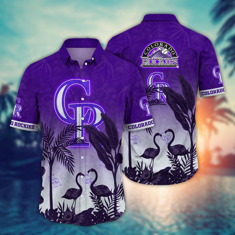 MLB Colorado Rockies Hawaiian Shirt Chase the Sunset Gift For Fans