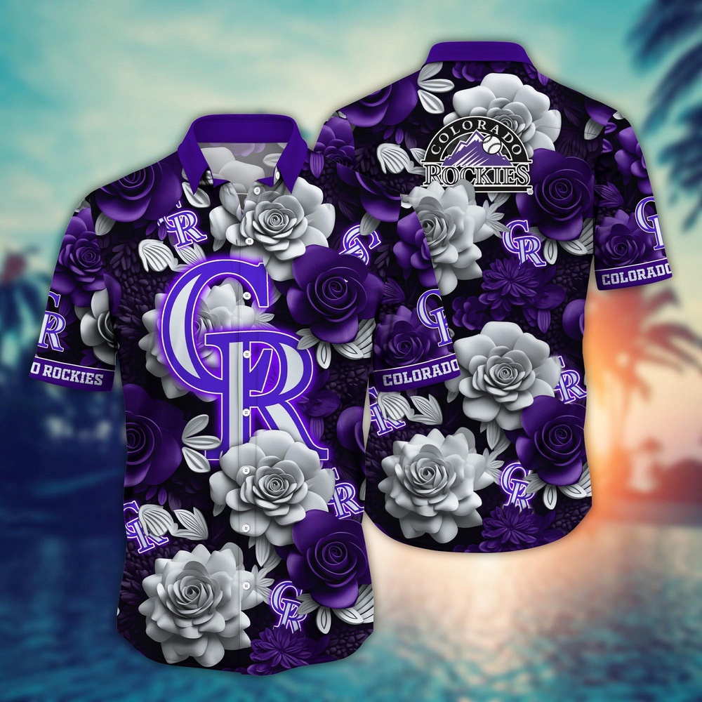 MLB Colorado Rockies Hawaiian Shirt Flower Aloha Style Unleashed For Fans