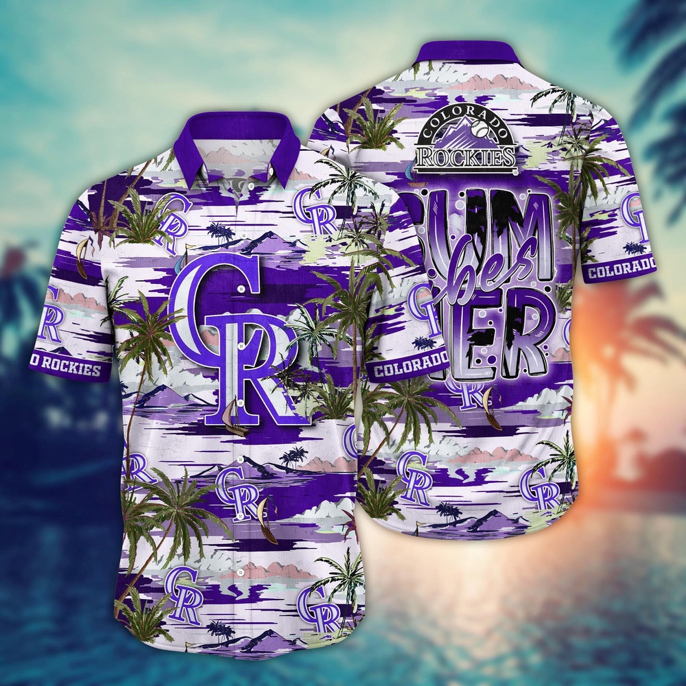 MLB Colorado Rockies Hawaiian Shirt Flower Grand Slam in Hawaiianan Flair For Fans