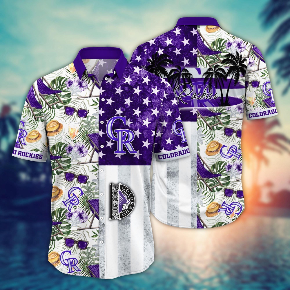 MLB Colorado Rockies Hawaiian Shirt Flower Home Run Threads For Fans