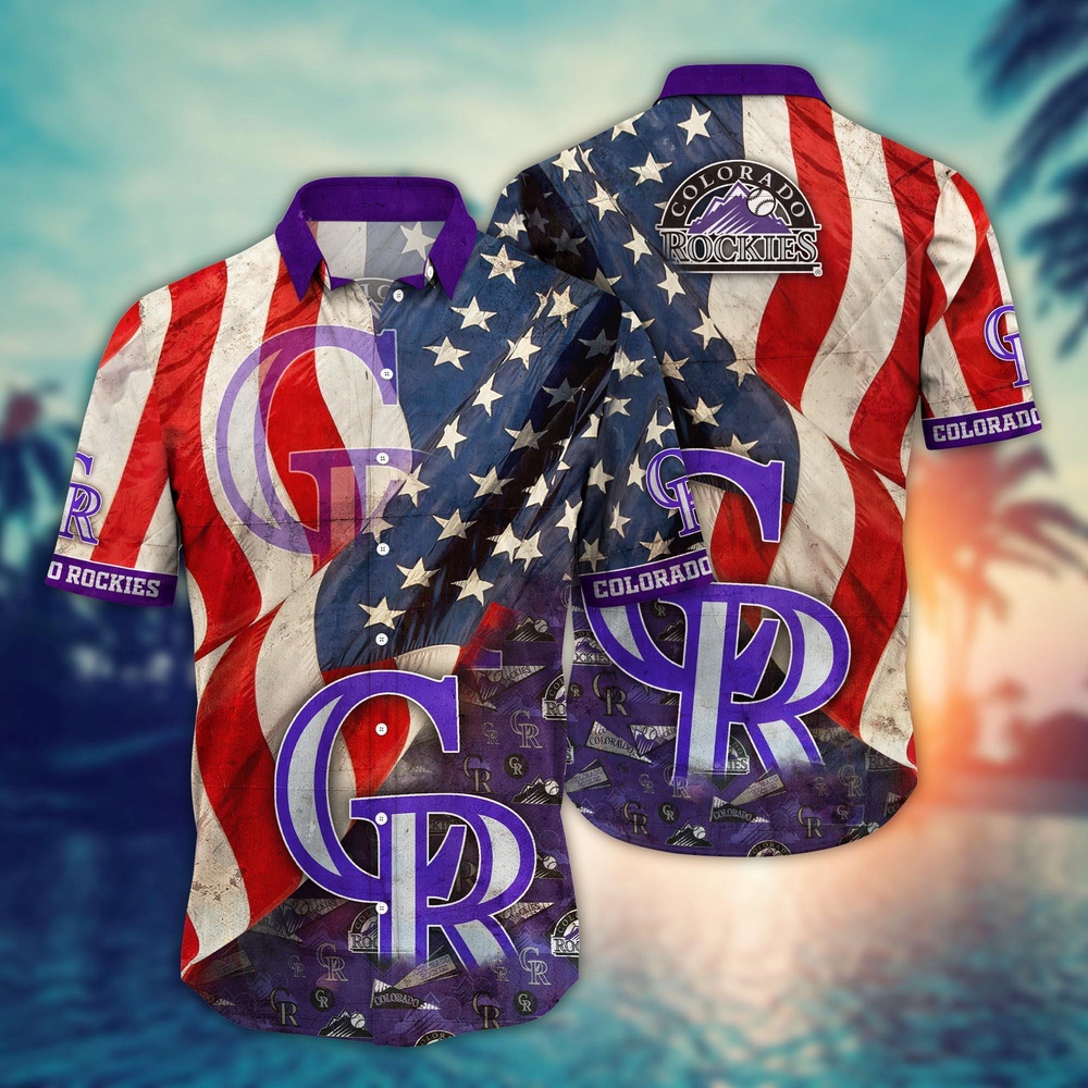 MLB Colorado Rockies Hawaiian Shirt Flower Swing into Hawaiianan Chic For Fans