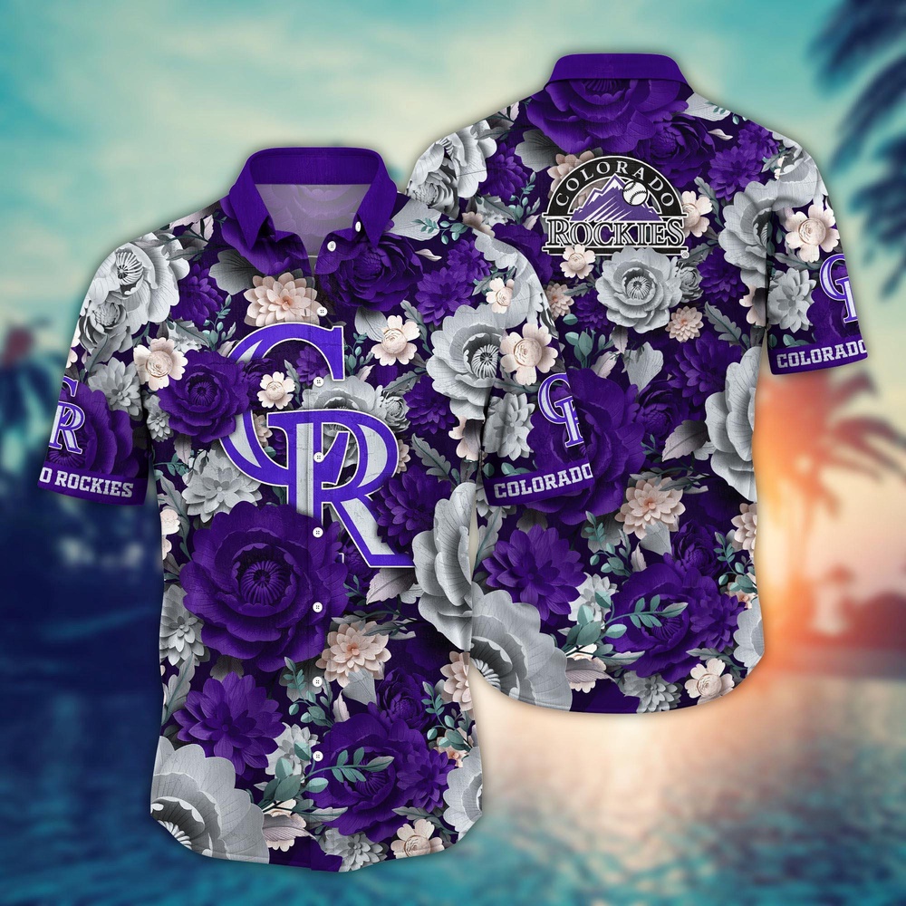 MLB Colorado Rockies Hawaiian Shirt Home Run Style For Sport Fan