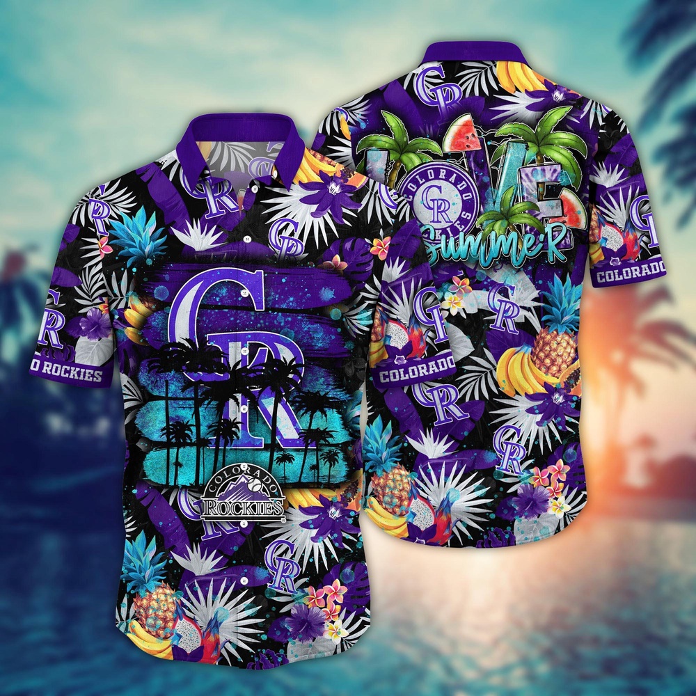 MLB Colorado Rockies Hawaiian Shirt Pitch Perfect Style For Sports Fans