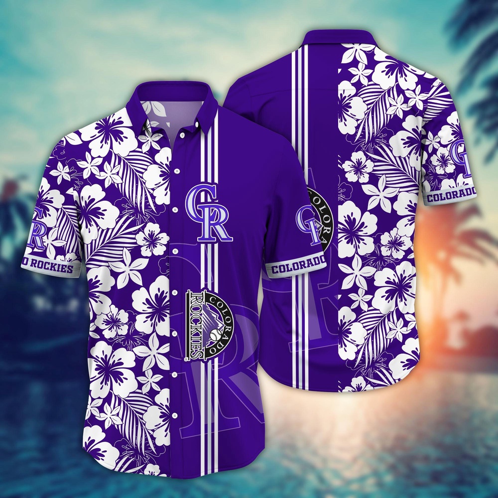 MLB Colorado Rockies Hawaiian Shirt Swing Into Summer For Sports Fans