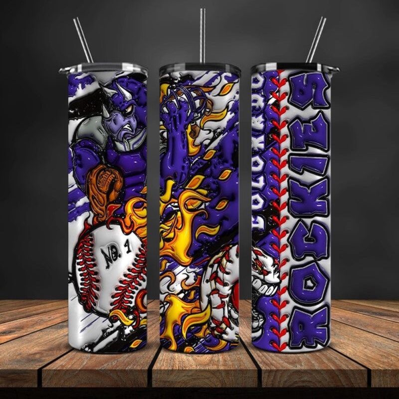 MLB Colorado Rockies Skinny Tumbler Elegance In Every Quench