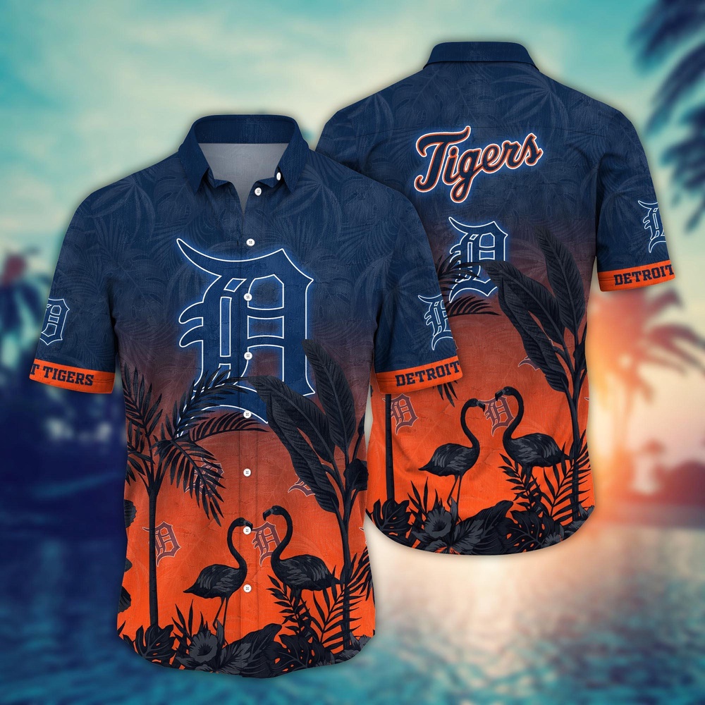 MLB Detroit Tigers Hawaiian Shirt Chase the Sunset Gift For Fans