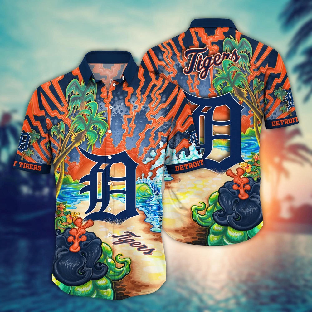 MLB Detroit Tigers Hawaiian Shirt Diamond Dreamscape For Sports Fans