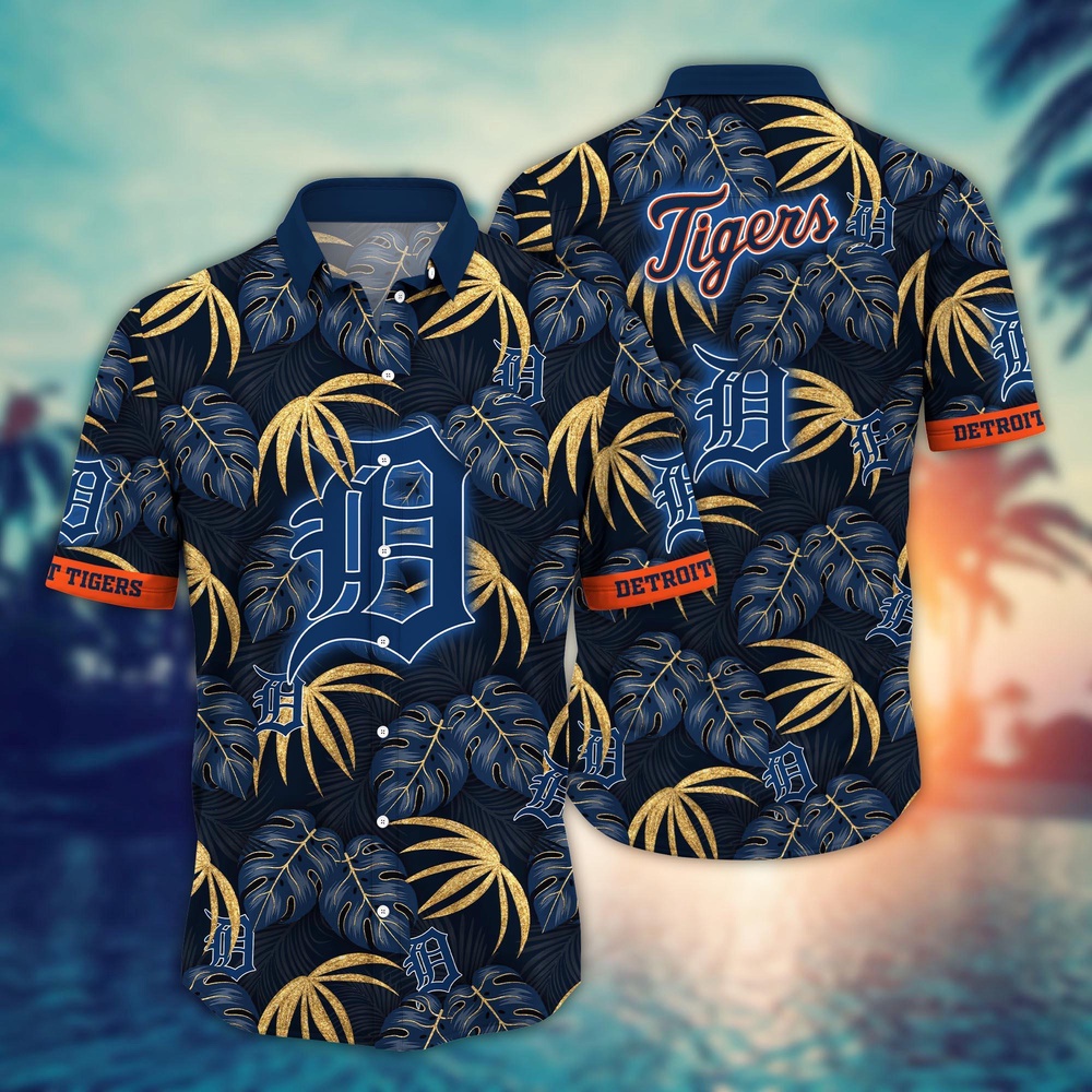 MLB Detroit Tigers Hawaiian Shirt Floral Symphony Gift For Fans