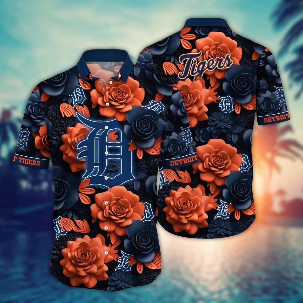 MLB Detroit Tigers Hawaiian Shirt Flower Aloha Style Unleashed For Fans