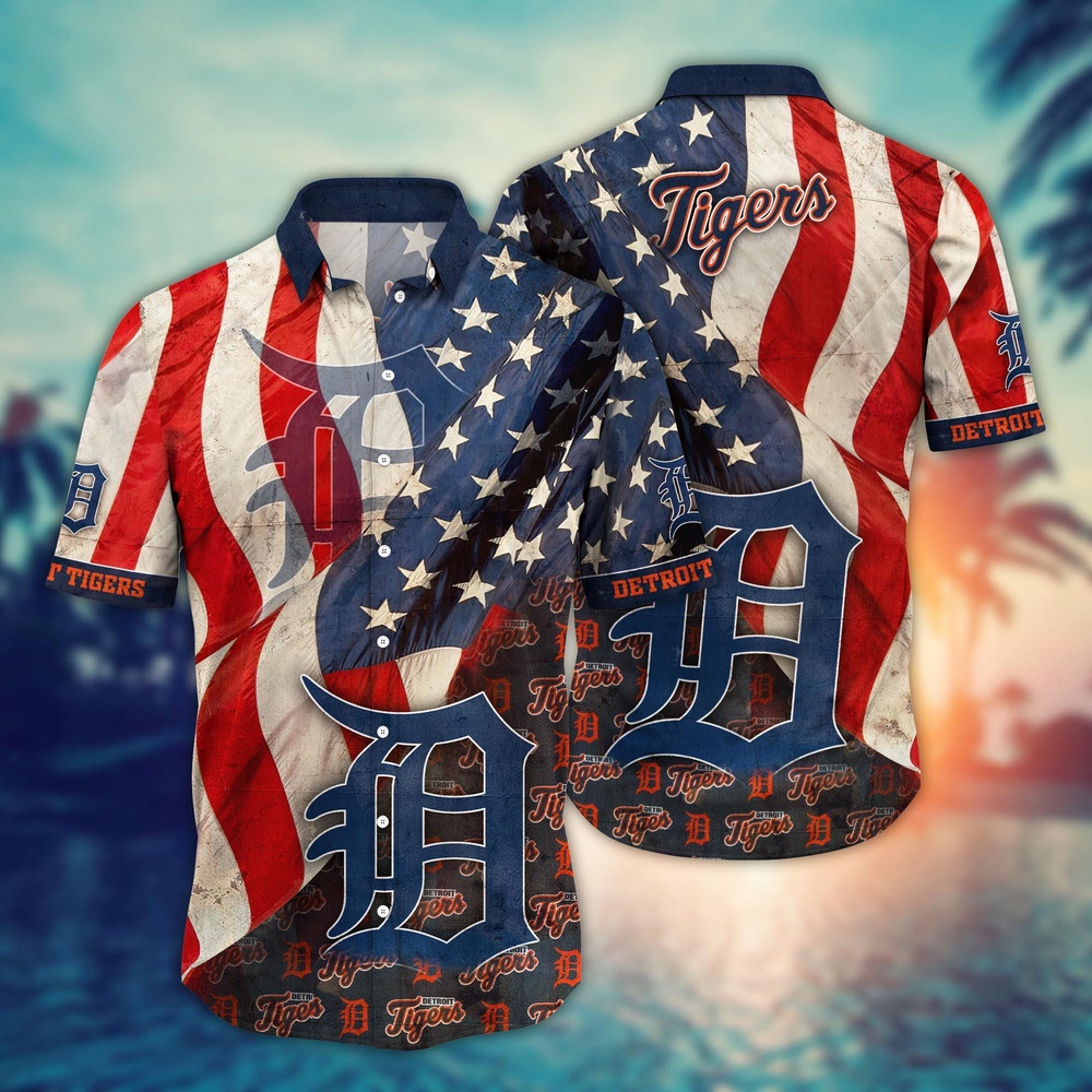 MLB Detroit Tigers Hawaiian Shirt Flower Swing into Hawaiianan Chic For Fans