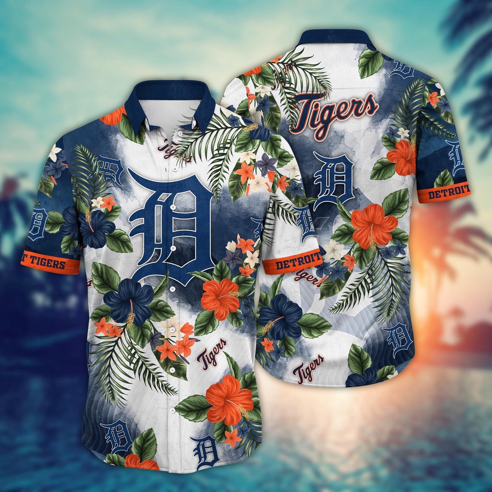 MLB Detroit Tigers Hawaiian Shirt Pitch Perfect Bloom Gift For Fans