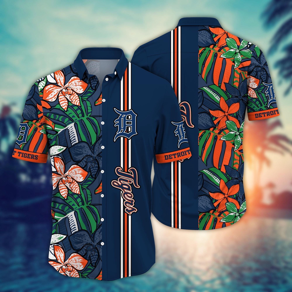 MLB Detroit Tigers Hawaiian Shirt Summer Swirl Gift For Fans