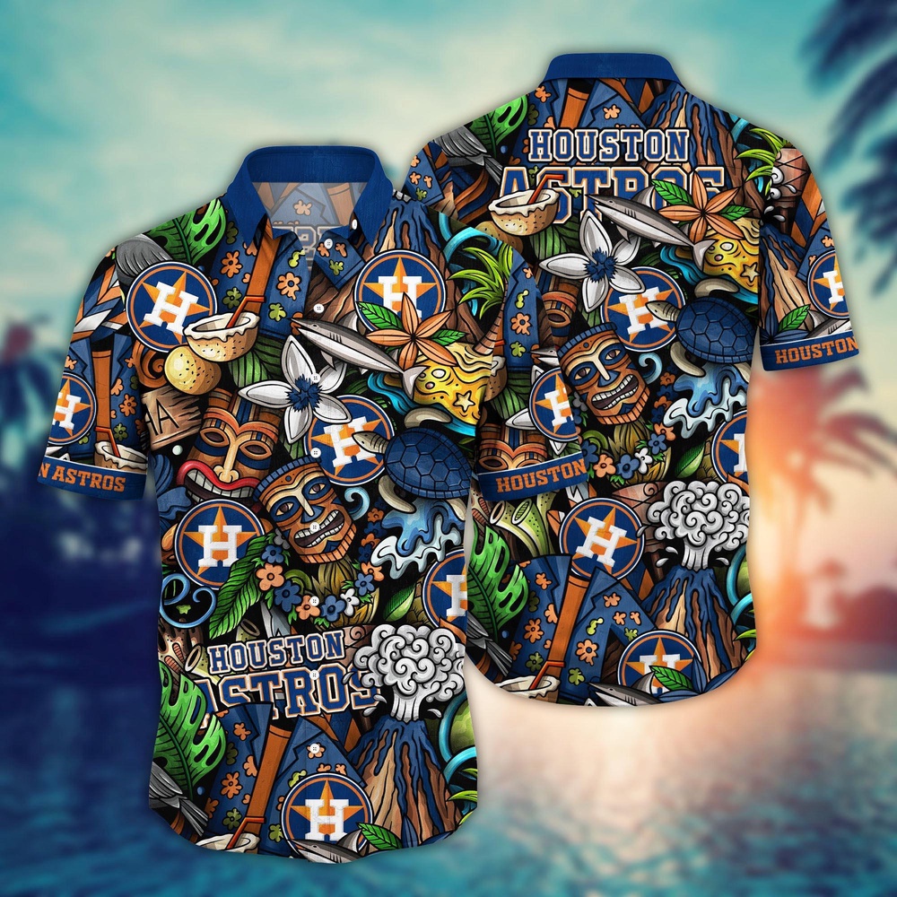 MLB Houston Astros Hawaiian Shirt Flower Strike A Style Statement For Fans