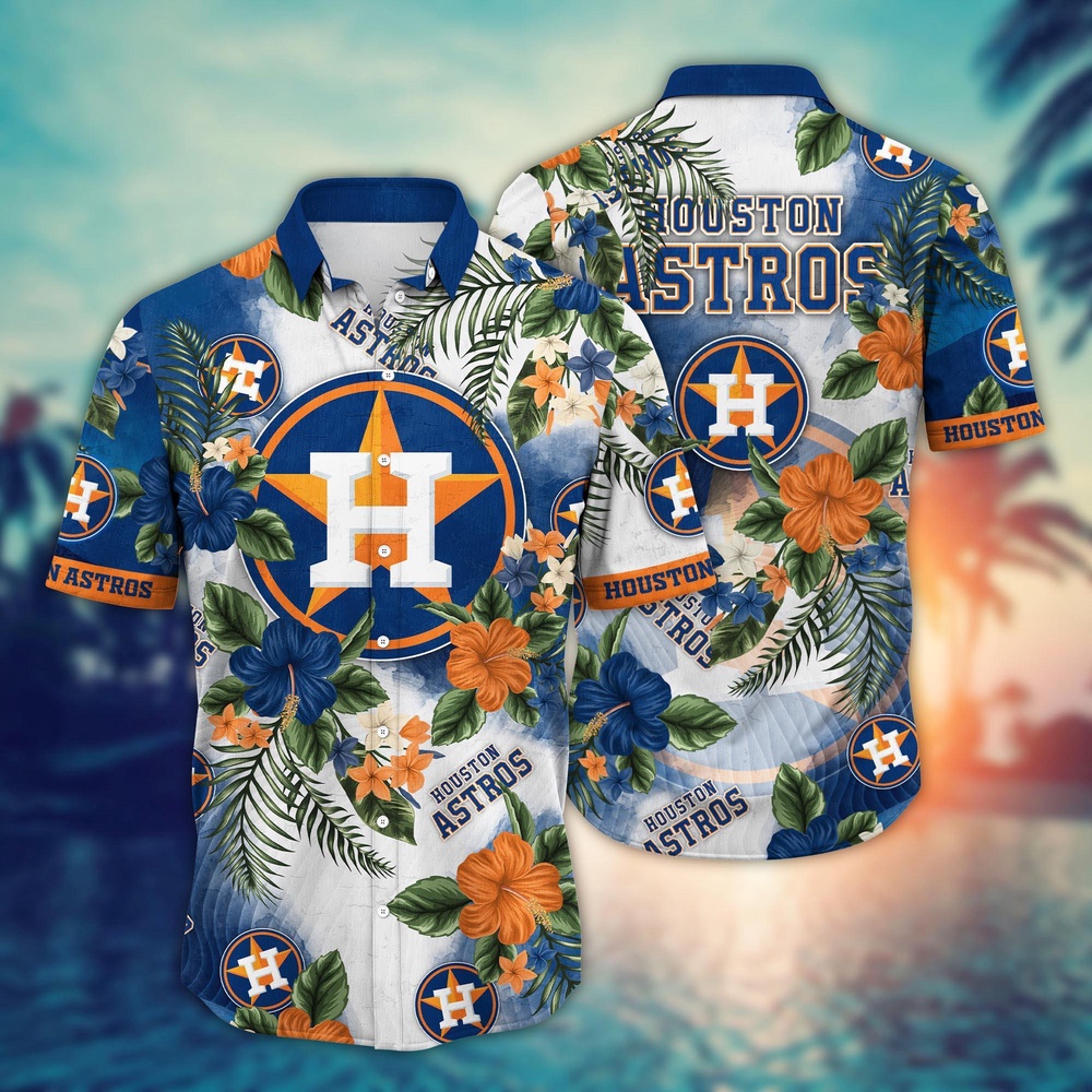 MLB Houston Astros Hawaiian Shirt Pitch Perfect Bloom Gift For Fans